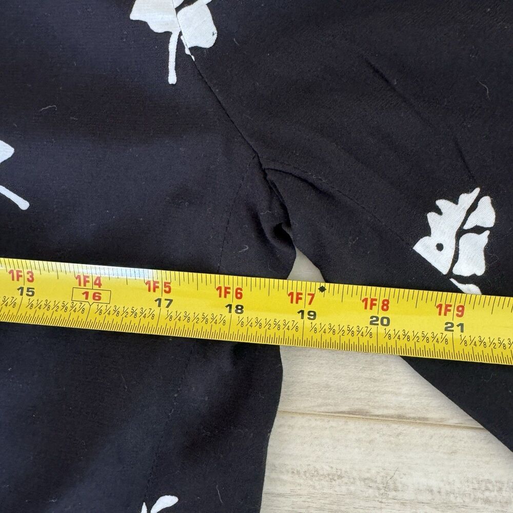 Capulet Leaf Print Jacket XS Black‎ White Botanical Lightweight Chic Boutique - Picture 11 of 12